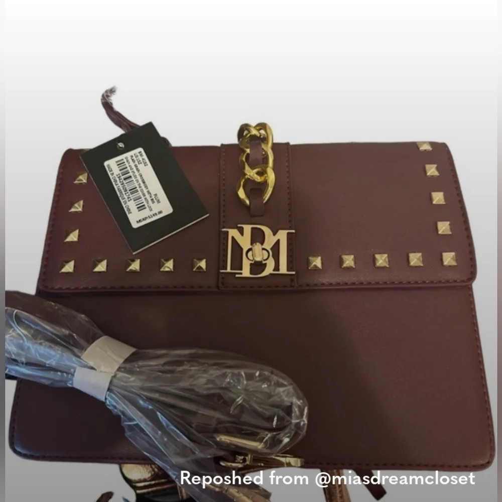 Badgley Mischka Burgundy Handbag-NWT